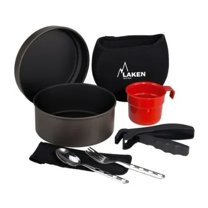 Laken Teflon Kamp Pişirme Setleri  Teflon Pişirme Seti