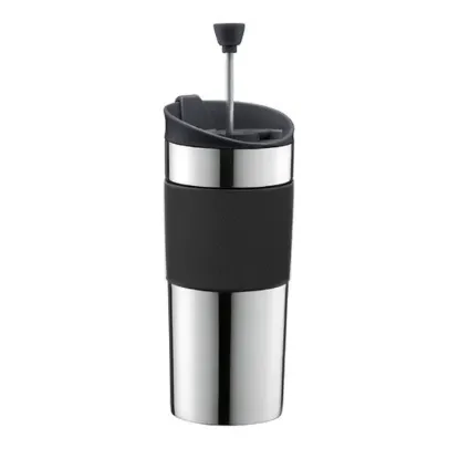 T/M Travel Press + Çelik Mug  Gümüş - Termos Bardak